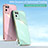 Ultra-thin Silicone Gel Soft Case Cover with Magnetic Finger Ring Stand XL1 for Realme V11 5G