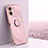 Ultra-thin Silicone Gel Soft Case Cover with Magnetic Finger Ring Stand XL1 for Realme V20 5G