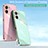 Ultra-thin Silicone Gel Soft Case Cover with Magnetic Finger Ring Stand XL1 for Realme V20 5G