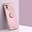 Ultra-thin Silicone Gel Soft Case Cover with Magnetic Finger Ring Stand XL1 for Samsung Galaxy A03