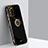 Ultra-thin Silicone Gel Soft Case Cover with Magnetic Finger Ring Stand XL1 for Samsung Galaxy A03s