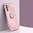 Ultra-thin Silicone Gel Soft Case Cover with Magnetic Finger Ring Stand XL1 for Samsung Galaxy A04s