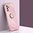 Ultra-thin Silicone Gel Soft Case Cover with Magnetic Finger Ring Stand XL1 for Samsung Galaxy A05s