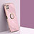 Ultra-thin Silicone Gel Soft Case Cover with Magnetic Finger Ring Stand XL1 for Samsung Galaxy A12