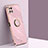 Ultra-thin Silicone Gel Soft Case Cover with Magnetic Finger Ring Stand XL1 for Samsung Galaxy A22 5G