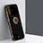 Ultra-thin Silicone Gel Soft Case Cover with Magnetic Finger Ring Stand XL1 for Samsung Galaxy A30S Black
