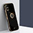 Ultra-thin Silicone Gel Soft Case Cover with Magnetic Finger Ring Stand XL1 for Samsung Galaxy A71 4G A715