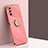 Ultra-thin Silicone Gel Soft Case Cover with Magnetic Finger Ring Stand XL1 for Samsung Galaxy F13 4G