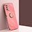 Ultra-thin Silicone Gel Soft Case Cover with Magnetic Finger Ring Stand XL1 for Samsung Galaxy F23 5G