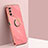 Ultra-thin Silicone Gel Soft Case Cover with Magnetic Finger Ring Stand XL1 for Samsung Galaxy M02s