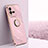 Ultra-thin Silicone Gel Soft Case Cover with Magnetic Finger Ring Stand XL1 for Vivo iQOO 10 5G