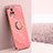 Ultra-thin Silicone Gel Soft Case Cover with Magnetic Finger Ring Stand XL1 for Vivo iQOO 7 5G