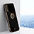 Ultra-thin Silicone Gel Soft Case Cover with Magnetic Finger Ring Stand XL1 for Vivo iQOO U1 Black