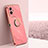 Ultra-thin Silicone Gel Soft Case Cover with Magnetic Finger Ring Stand XL1 for Vivo iQOO Z6x