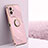 Ultra-thin Silicone Gel Soft Case Cover with Magnetic Finger Ring Stand XL1 for Vivo iQOO Z6x