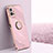 Ultra-thin Silicone Gel Soft Case Cover with Magnetic Finger Ring Stand XL1 for Vivo T1 5G India