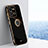 Ultra-thin Silicone Gel Soft Case Cover with Magnetic Finger Ring Stand XL1 for Vivo V25e