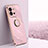 Ultra-thin Silicone Gel Soft Case Cover with Magnetic Finger Ring Stand XL1 for Vivo V25e