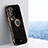 Ultra-thin Silicone Gel Soft Case Cover with Magnetic Finger Ring Stand XL1 for Vivo X60 Pro+ Plus 5G