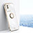 Ultra-thin Silicone Gel Soft Case Cover with Magnetic Finger Ring Stand XL1 for Vivo Y02