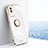 Ultra-thin Silicone Gel Soft Case Cover with Magnetic Finger Ring Stand XL1 for Vivo Y02A