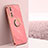 Ultra-thin Silicone Gel Soft Case Cover with Magnetic Finger Ring Stand XL1 for Vivo Y100 5G