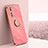 Ultra-thin Silicone Gel Soft Case Cover with Magnetic Finger Ring Stand XL1 for Vivo Y100A 5G
