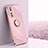 Ultra-thin Silicone Gel Soft Case Cover with Magnetic Finger Ring Stand XL1 for Vivo Y100A 5G