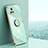 Ultra-thin Silicone Gel Soft Case Cover with Magnetic Finger Ring Stand XL1 for Vivo Y31s 5G