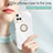 Ultra-thin Silicone Gel Soft Case Cover with Magnetic Finger Ring Stand XL1 for Vivo Y32 4G