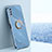 Ultra-thin Silicone Gel Soft Case Cover with Magnetic Finger Ring Stand XL1 for Vivo Y50t