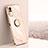 Ultra-thin Silicone Gel Soft Case Cover with Magnetic Finger Ring Stand XL1 for Vivo Y53s NFC Gold