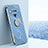 Ultra-thin Silicone Gel Soft Case Cover with Magnetic Finger Ring Stand XL1 for Xiaomi Black Shark 4S 5G Blue