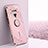 Ultra-thin Silicone Gel Soft Case Cover with Magnetic Finger Ring Stand XL1 for Xiaomi Black Shark 4S 5G Pink