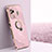 Ultra-thin Silicone Gel Soft Case Cover with Magnetic Finger Ring Stand XL1 for Xiaomi Black Shark 5 Pro 5G Pink