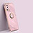 Ultra-thin Silicone Gel Soft Case Cover with Magnetic Finger Ring Stand XL1 for Xiaomi Civi 2 5G Pink