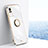 Ultra-thin Silicone Gel Soft Case Cover with Magnetic Finger Ring Stand XL1 for Xiaomi Civi 5G White