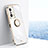 Ultra-thin Silicone Gel Soft Case Cover with Magnetic Finger Ring Stand XL1 for Xiaomi Mi 11T 5G White