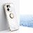 Ultra-thin Silicone Gel Soft Case Cover with Magnetic Finger Ring Stand XL1 for Xiaomi Mi 13T 5G White