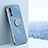 Ultra-thin Silicone Gel Soft Case Cover with Magnetic Finger Ring Stand XL1 for Xiaomi Poco F3 GT 5G