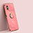 Ultra-thin Silicone Gel Soft Case Cover with Magnetic Finger Ring Stand XL1 for Xiaomi Poco M4 5G