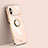 Ultra-thin Silicone Gel Soft Case Cover with Magnetic Finger Ring Stand XL1 for Xiaomi Poco M4 5G Gold