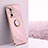 Ultra-thin Silicone Gel Soft Case Cover with Magnetic Finger Ring Stand XL1 for Xiaomi Redmi K40 5G