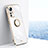 Ultra-thin Silicone Gel Soft Case Cover with Magnetic Finger Ring Stand XL1 for Xiaomi Redmi K50 Ultra 5G White