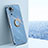 Ultra-thin Silicone Gel Soft Case Cover with Magnetic Finger Ring Stand XL1 for Xiaomi Redmi Note 10 4G