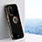 Ultra-thin Silicone Gel Soft Case Cover with Magnetic Finger Ring Stand XL1 for Xiaomi Redmi Note 10 Pro 5G Black