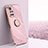 Ultra-thin Silicone Gel Soft Case Cover with Magnetic Finger Ring Stand XL1 for Xiaomi Redmi Note 11 4G (2021)