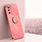 Ultra-thin Silicone Gel Soft Case Cover with Magnetic Finger Ring Stand XL1 for Xiaomi Redmi Note 11 SE 5G