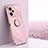 Ultra-thin Silicone Gel Soft Case Cover with Magnetic Finger Ring Stand XL1 for Xiaomi Redmi Note 12 Explorer