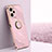 Ultra-thin Silicone Gel Soft Case Cover with Magnetic Finger Ring Stand XL1 for Xiaomi Redmi Note 12 Pro Speed 5G